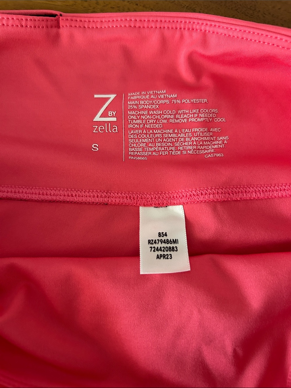 Zella Vibrant Pink High-Rise Athletic Shorts - Picture 3 of 3